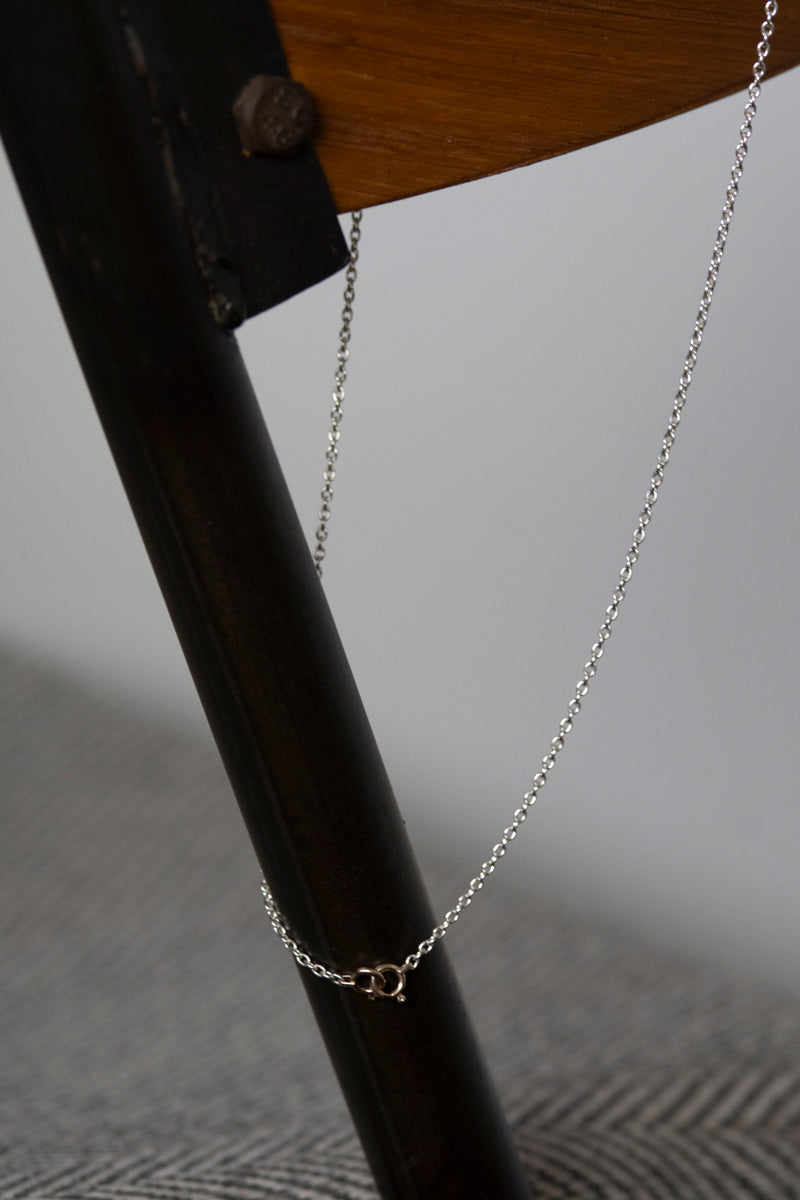 simmon Basic Oval Chain Necklace 40-70 /Silver