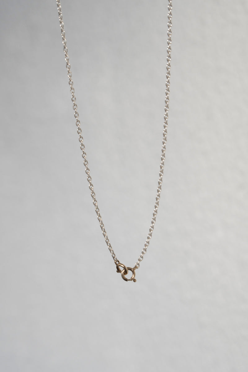 simmon Basic Oval Chain Necklace 40-70 /Silver