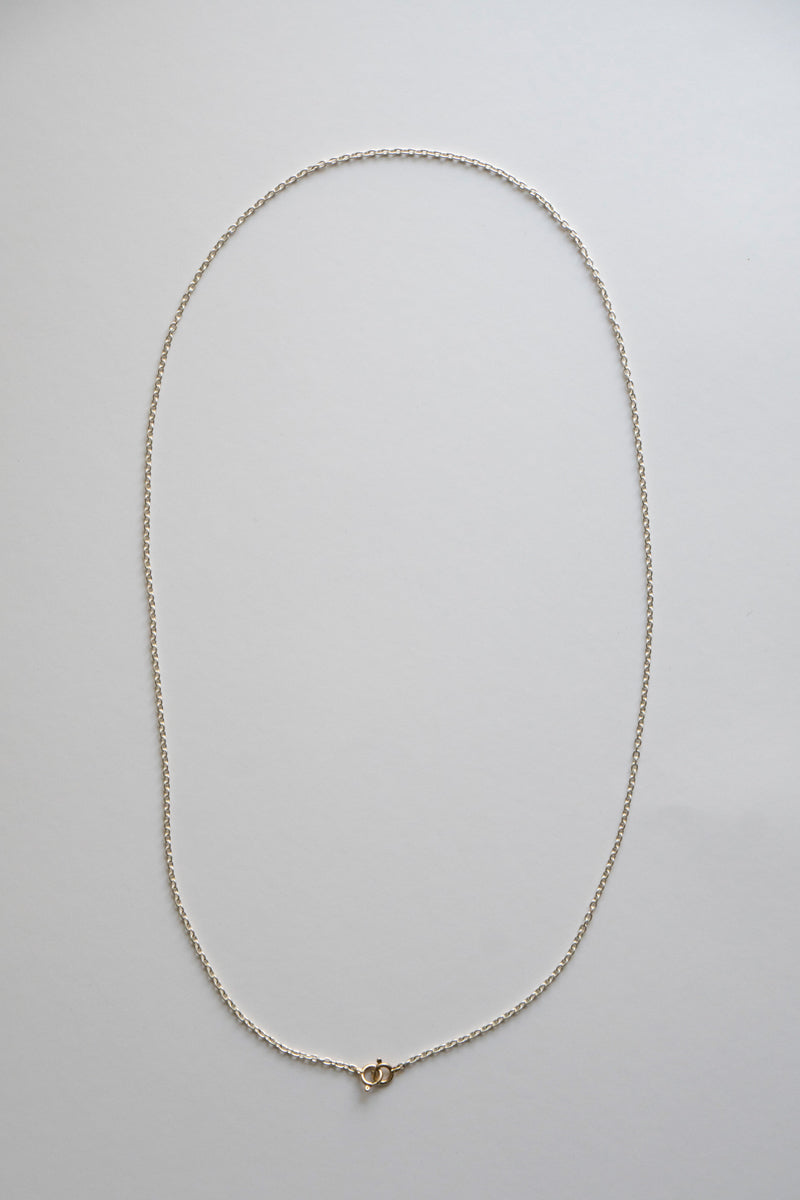 simmon Basic Oval Chain Necklace 40-70 /Silver
