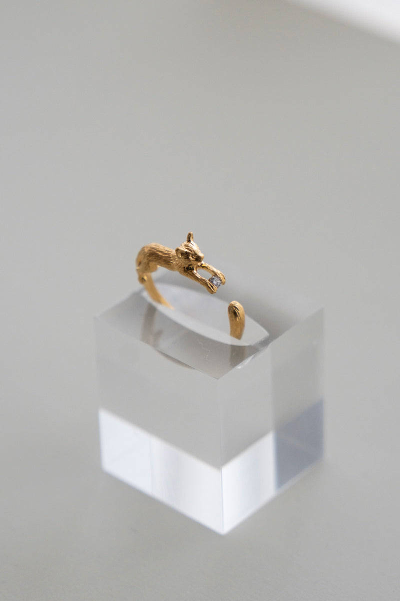 simmon Cat & Diamond Ring
