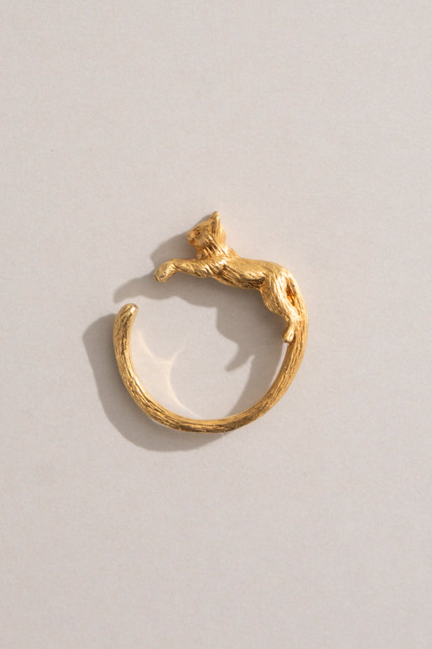 simmon Cat & Diamond Ring