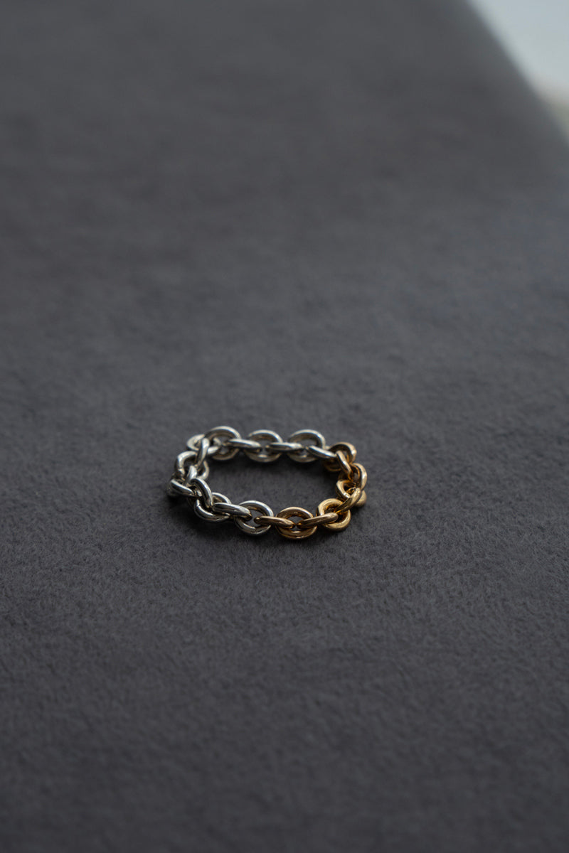 simmon Aurora Chain Ring /SV&K10&K18
