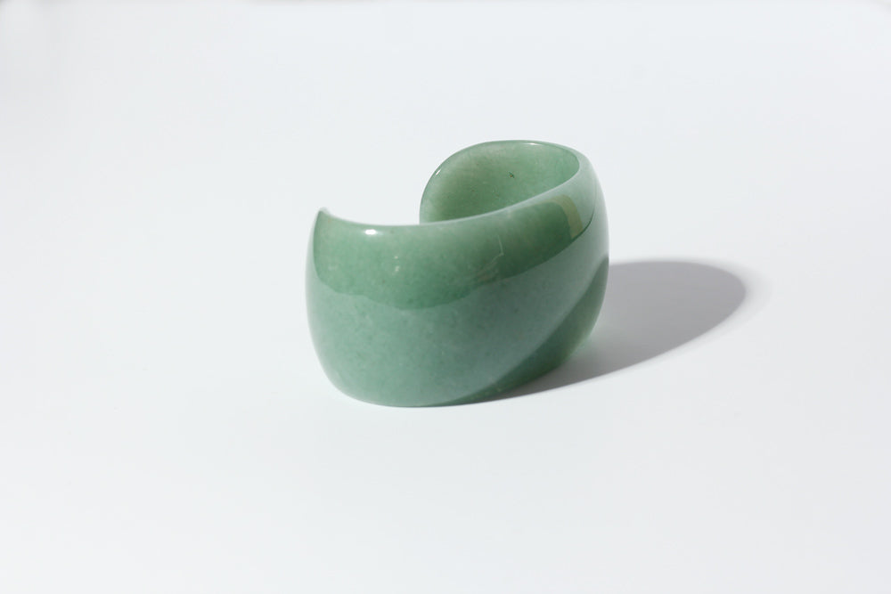 SASAI グリーンアベンチュリン STONE Cuff バングル