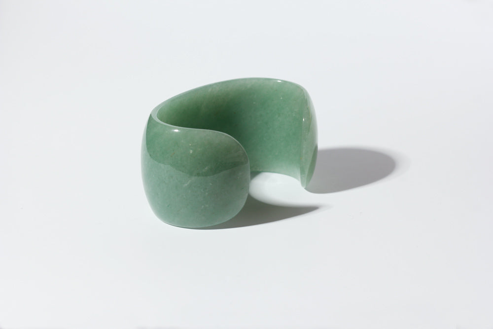 SASAI グリーンアベンチュリン STONE Cuff バングル