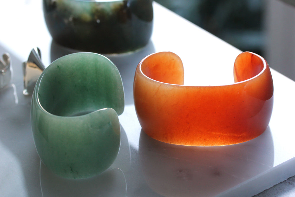 SASAI レッドアベンチュリン STONE Cuff バングル