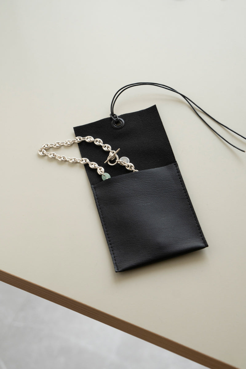 SASAI PROXY chain & aventurine necklace /silver