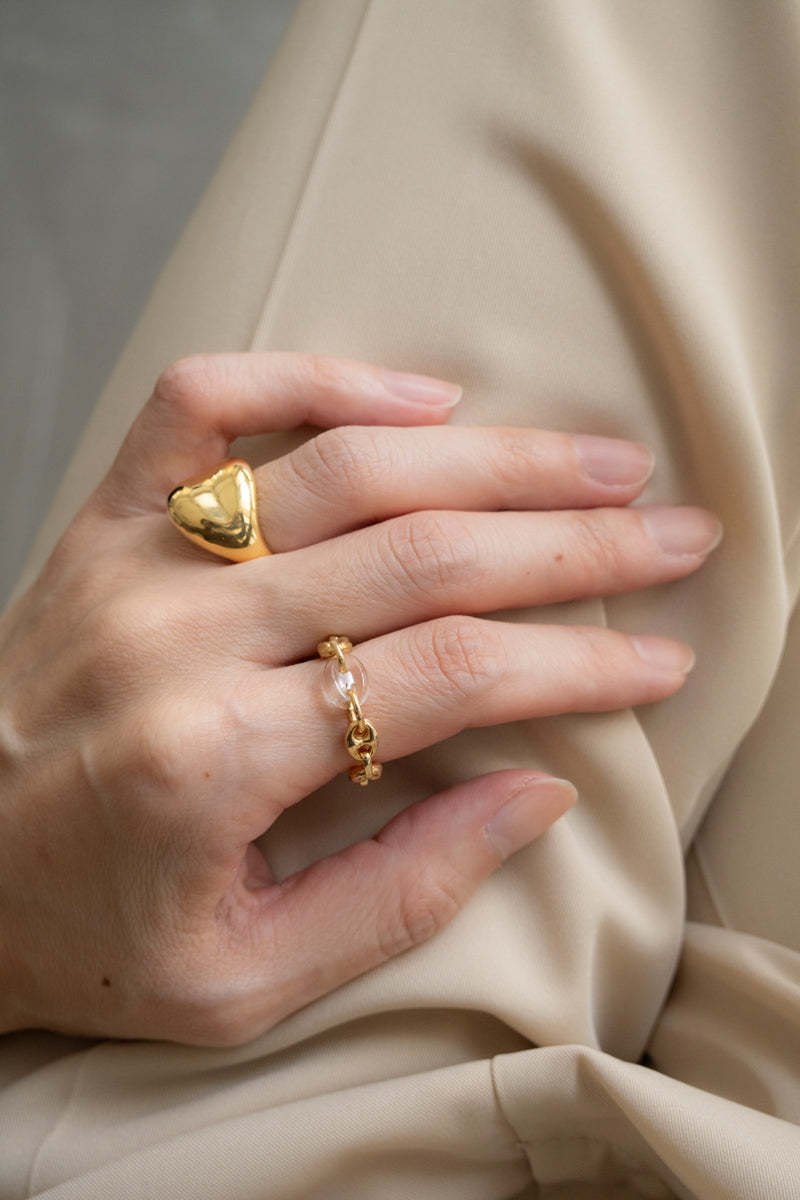 SASAI Bulge wide Ring/brass