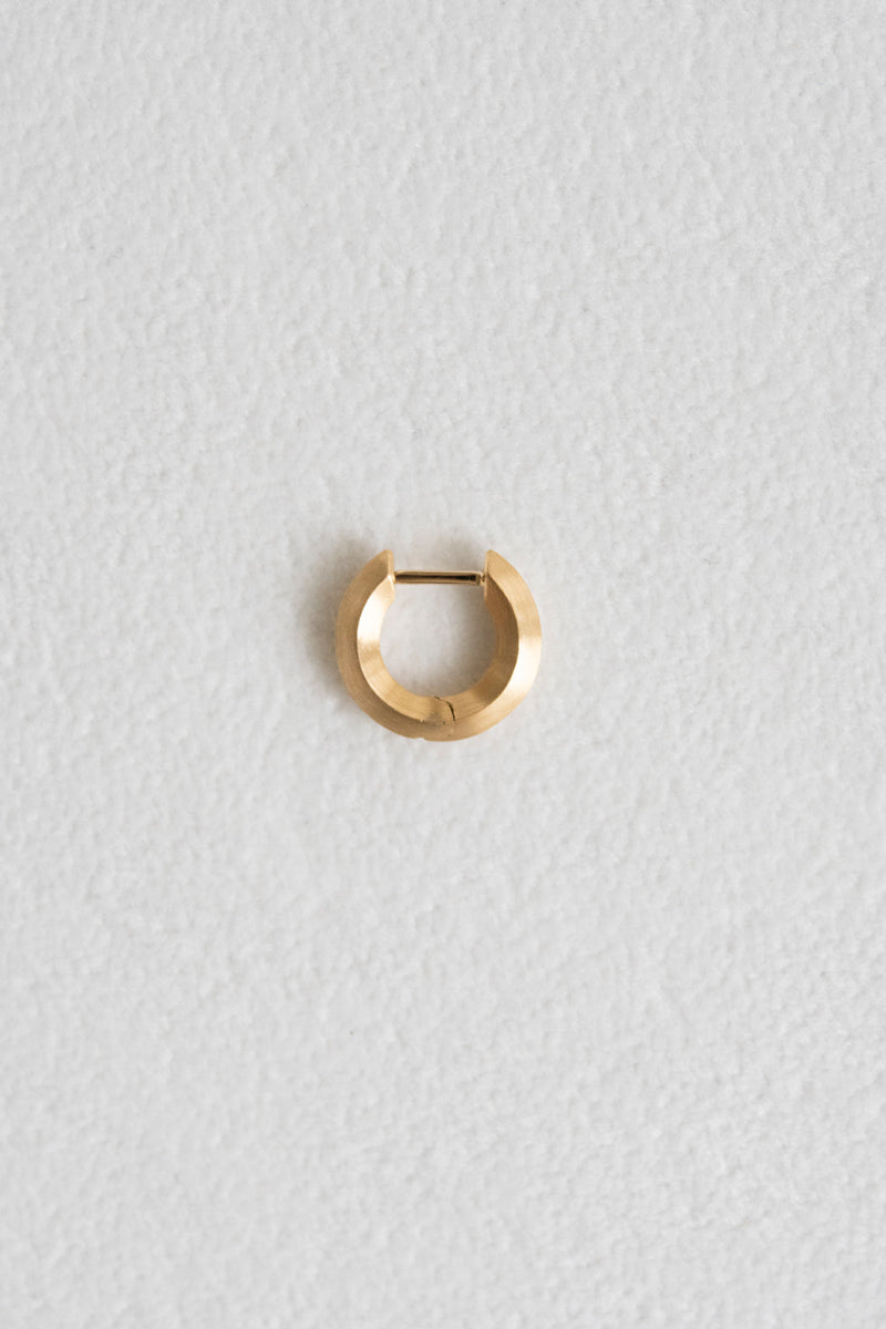 simmon Seta Shape Round Pierced earring M/K18