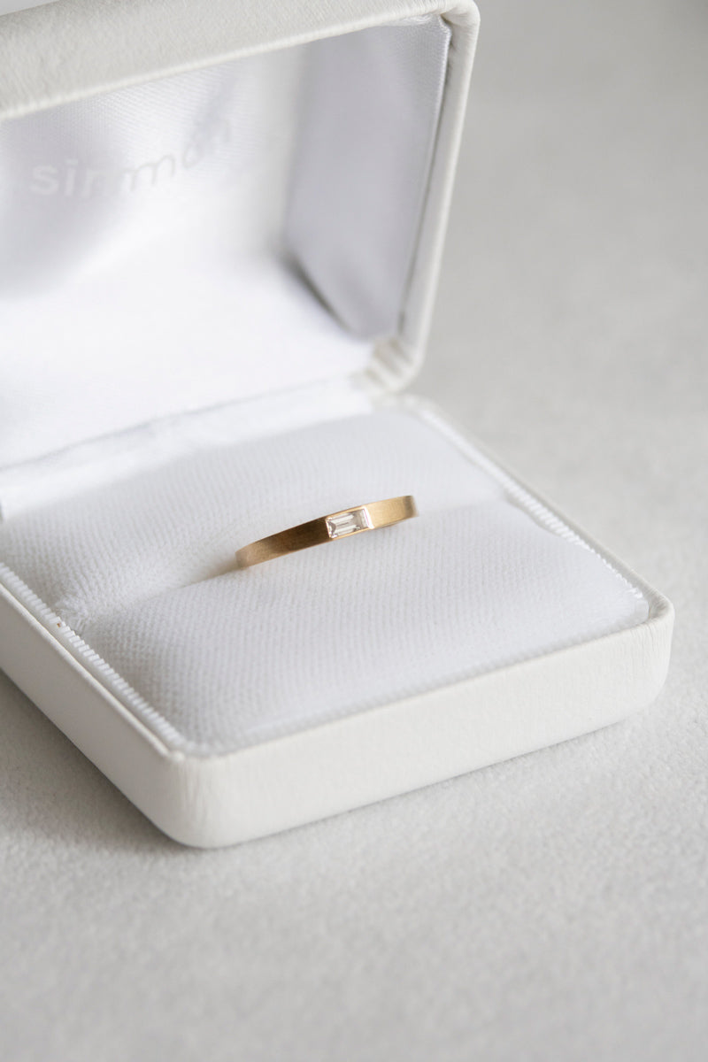 simmon Seta Baguette Diamond Ring /K18