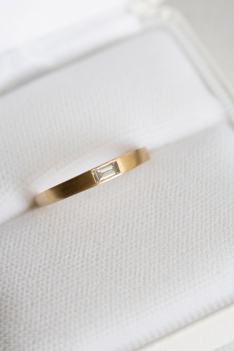 simmon Seta Baguette Diamond Ring /K18