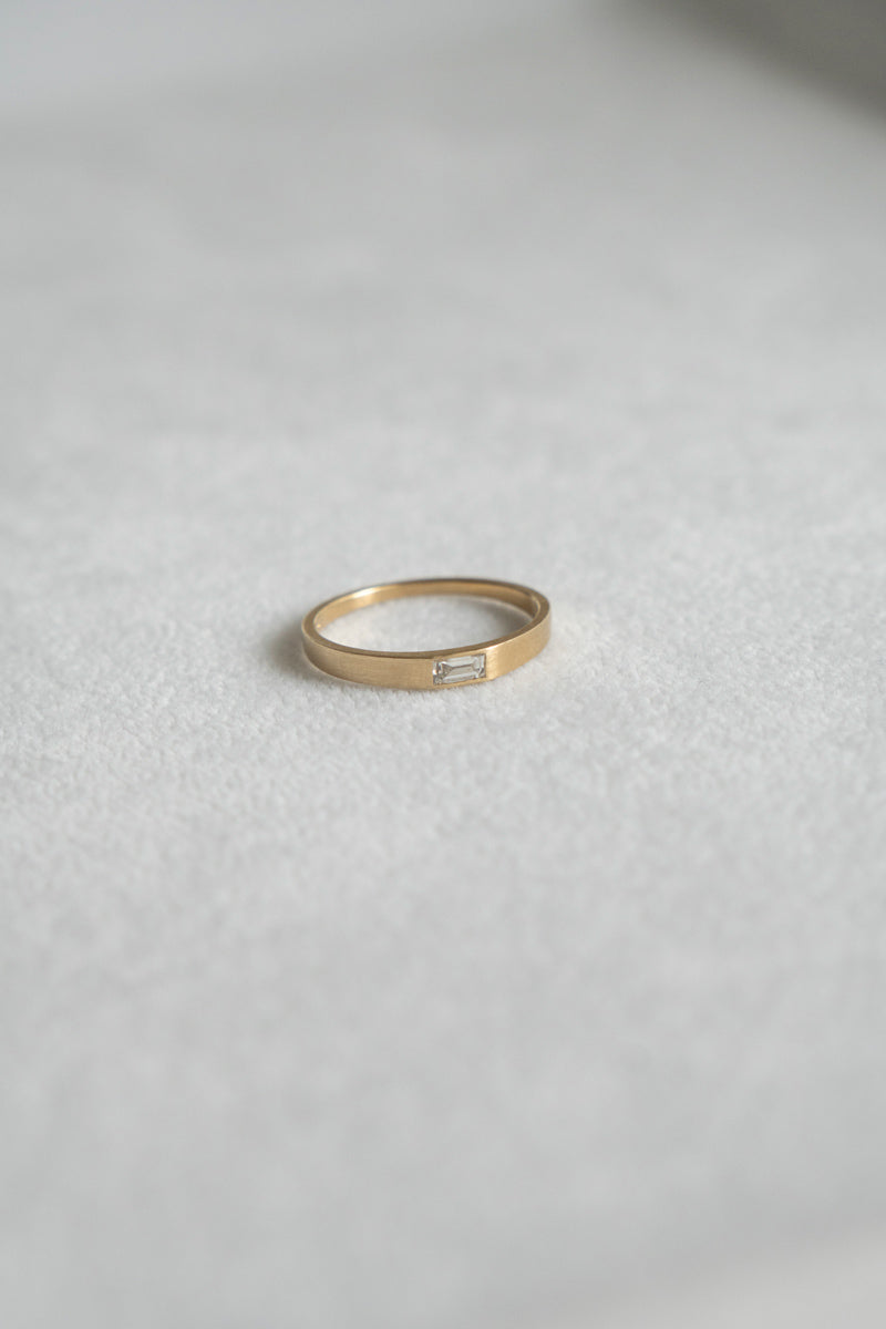 simmon Seta Baguette Diamond Ring /K18