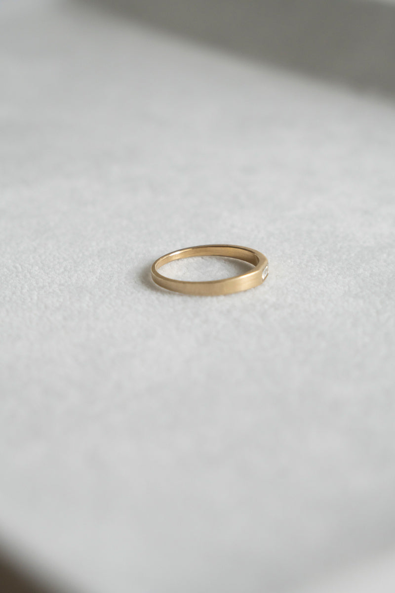simmon Seta Baguette Diamond Ring /K18