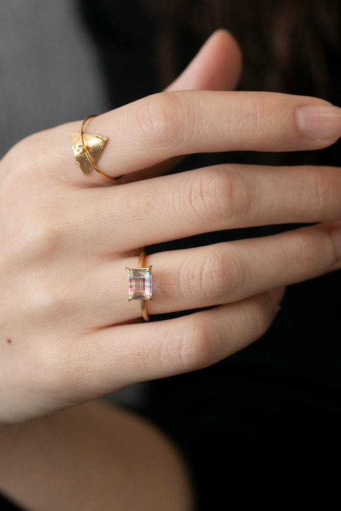 bohem One of a kind Fluorite ring フローライトリングS/K10