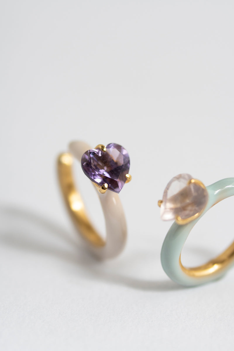 bohem Candy Ear cuff collection キャンディイヤカフ アメジスト HEART2 mini