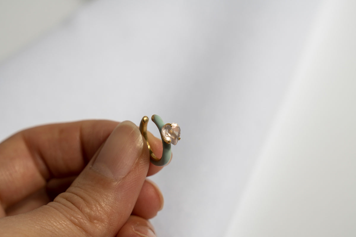 bohem Candy Ear cuff collection キャンディイヤカフ アメジスト HEART2 mini