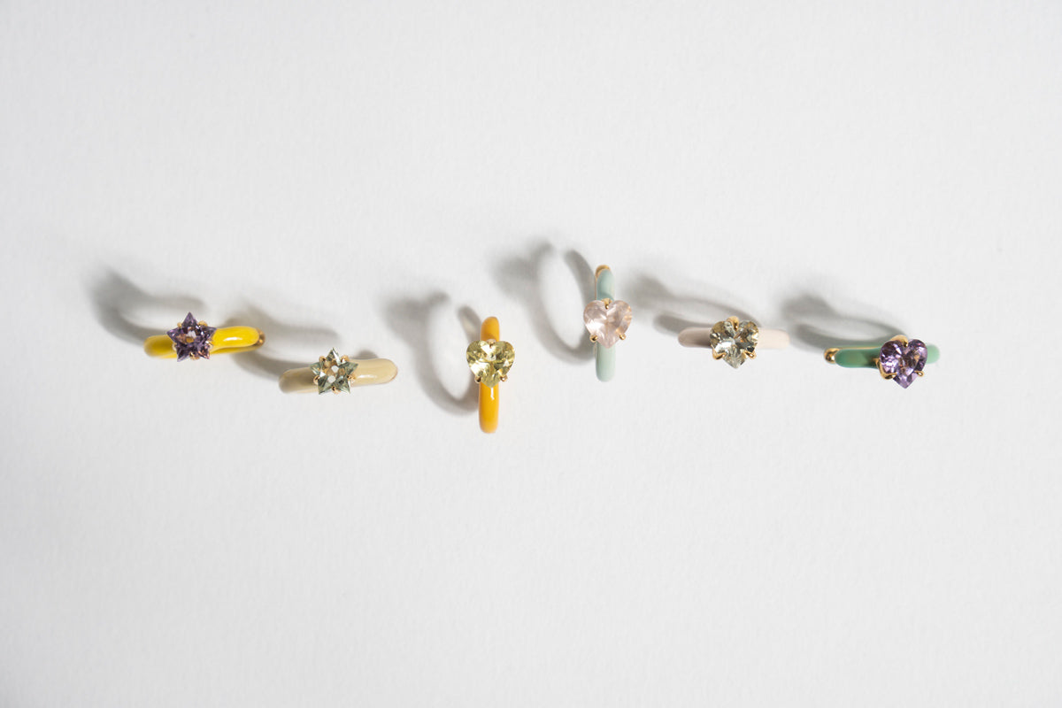 bohem Candy Ear cuff collection キャンディイヤカフ アメジスト HEART2 mini