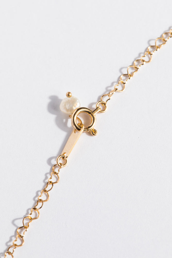 bohem Heart Chain Necklace /K10