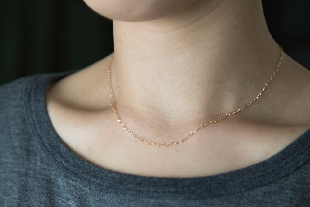 bohem Heart Chain Necklace /K10