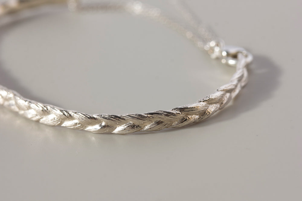 bohem braid collection bracelet /Silver