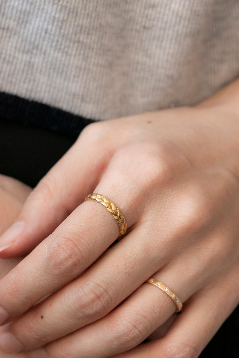 bohem Braid Collection Ring 3 /GD or K10