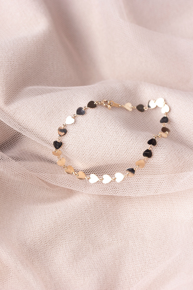 bohem Heart Loop×Loop ハートブレスレットB/K10