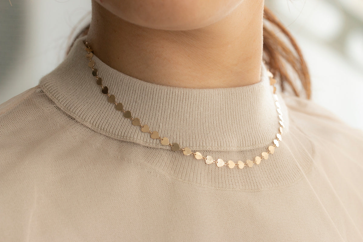 bohem Loop×Loop Heart Necklace B/K10