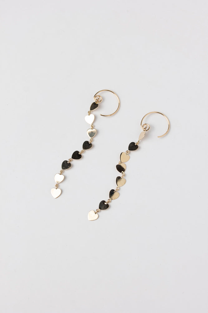 bohem,ボヘム,bohem アクセサリー,ハート プレート ピアス,ハート ピアス,モチーフ ピアス