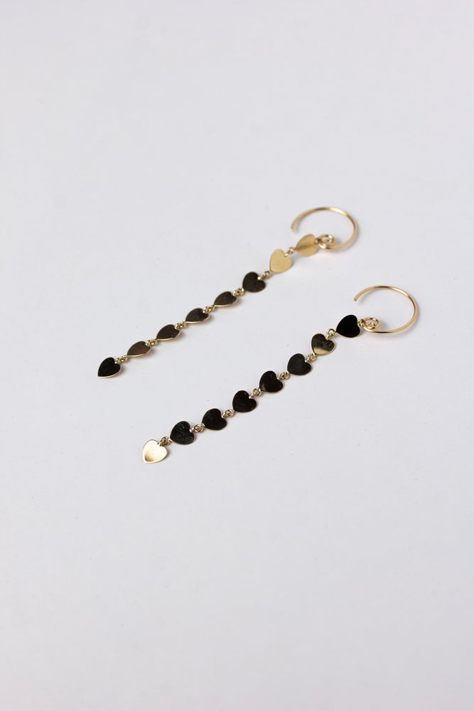 bohem Heart Loop x Loop Heart Earrings C/K10