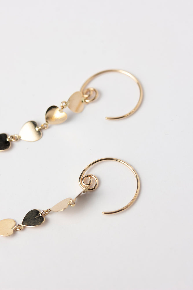 bohem Heart Loop x Loop Heart Earrings C/K10
