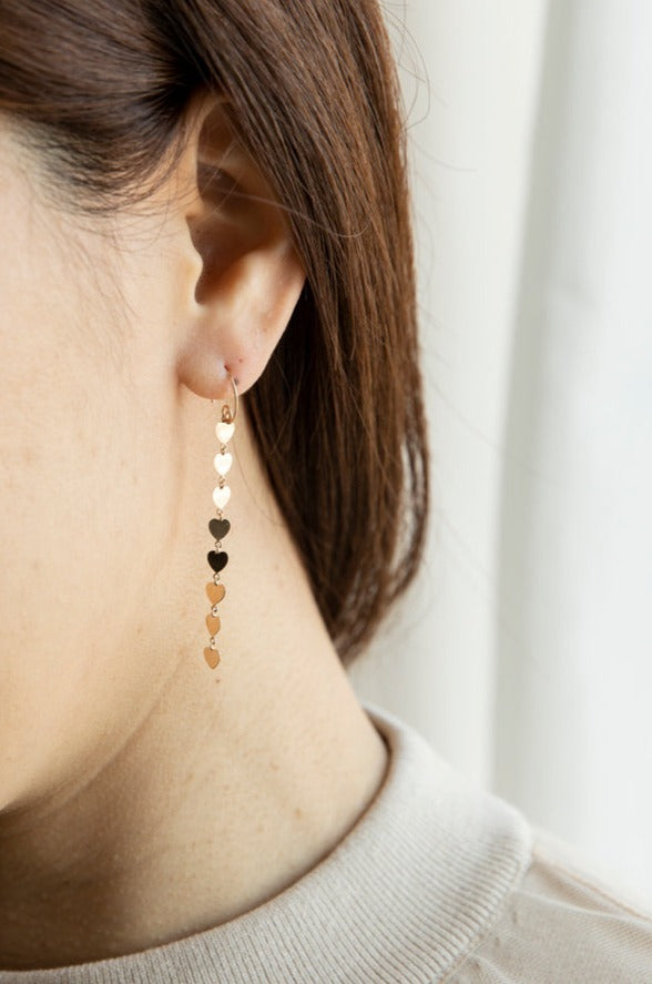 bohem Heart Loop x Loop Heart Earrings C/K10