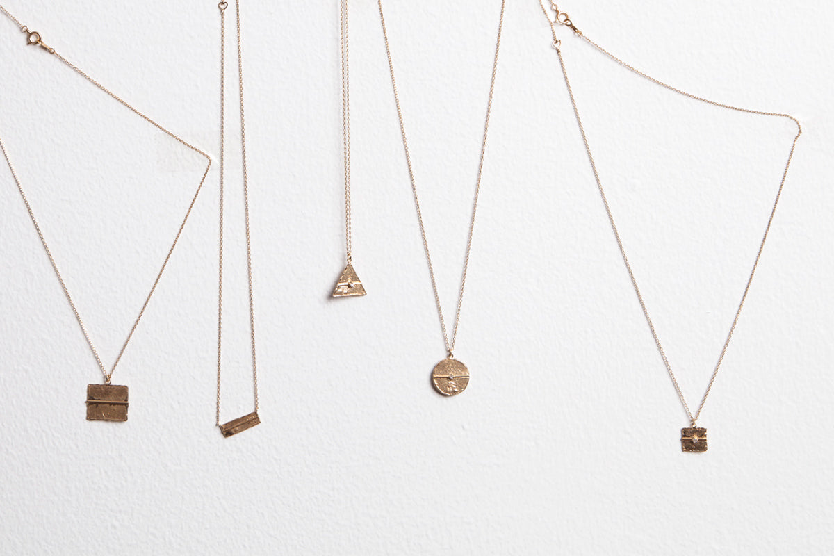bohem mel collection Square diamond Necklace ネックレス/K10