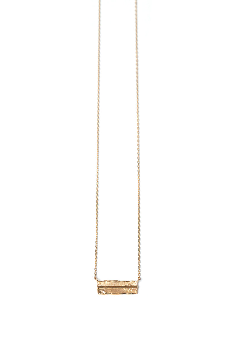 bohem mel collection Rectangle diamond Necklace ネックレス/K10