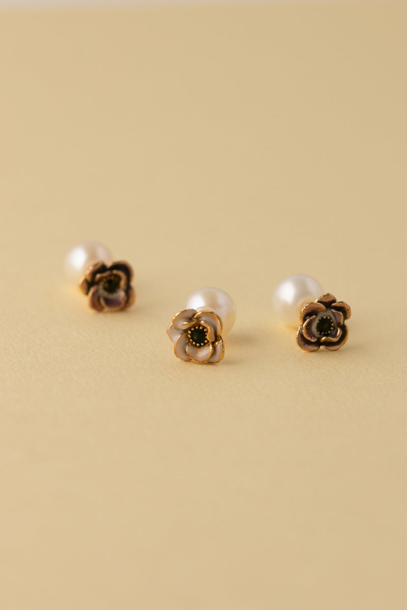 bohem Flower collection Anemone pierced earring ボヘム アネモネ 