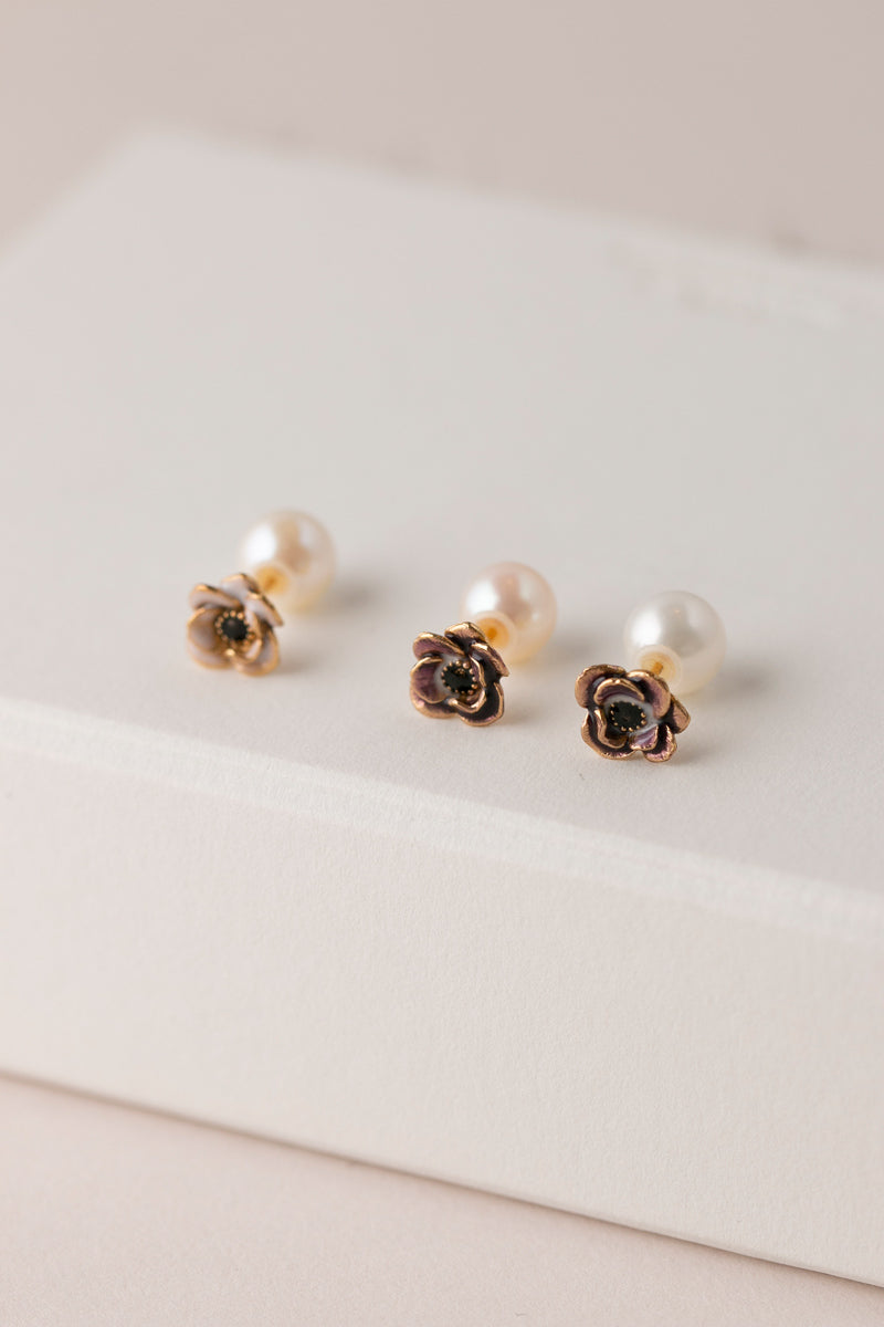 bohem ,bohem ジュエリー,アネモネ ピアス,花 ピアス,ボヘム ジュエリー