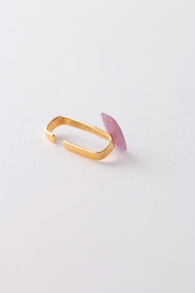 bohem Loose Stone Collection pink sapphire ear cuff