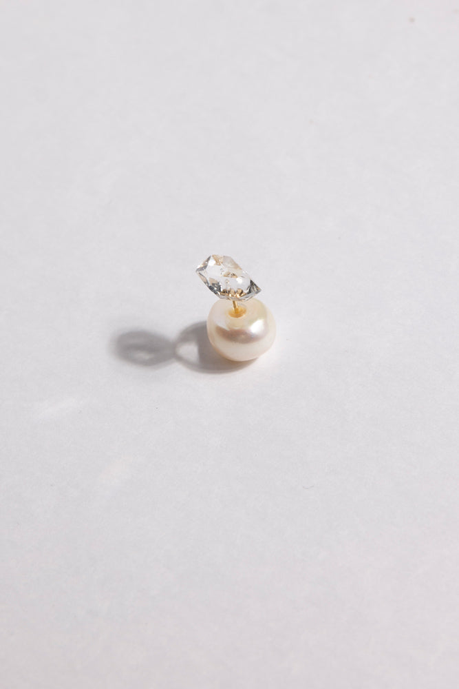 bohem Loose Stone Collection ハーキマークォーツピアス/K10