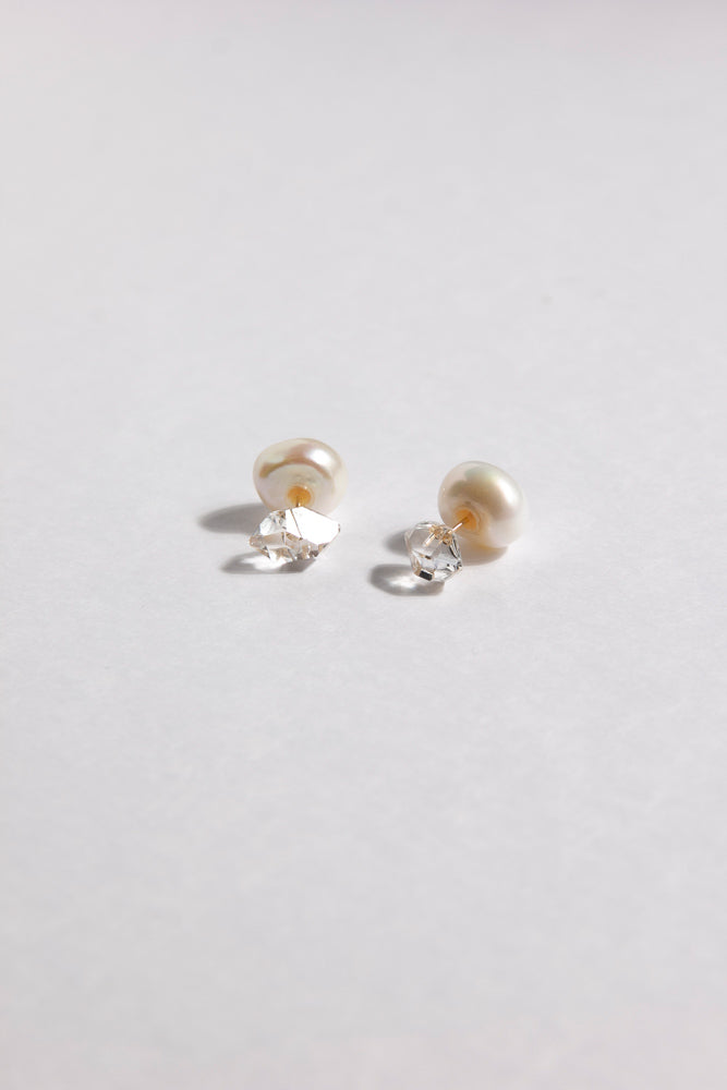 bohem Loose Stone Collection ハーキマークォーツピアス/K10