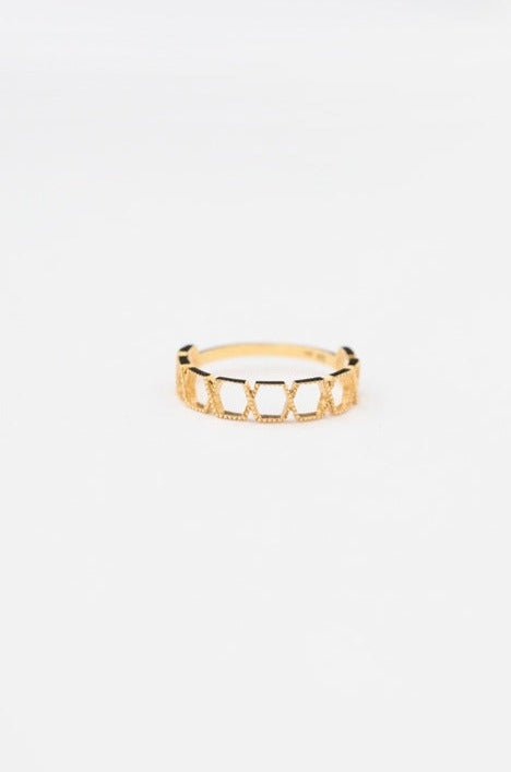 bohem Repeat Ring collection Square ring/K10
