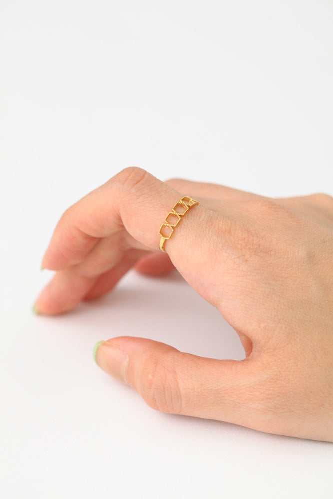 bohem Repeat Ring collection Square ring/K10