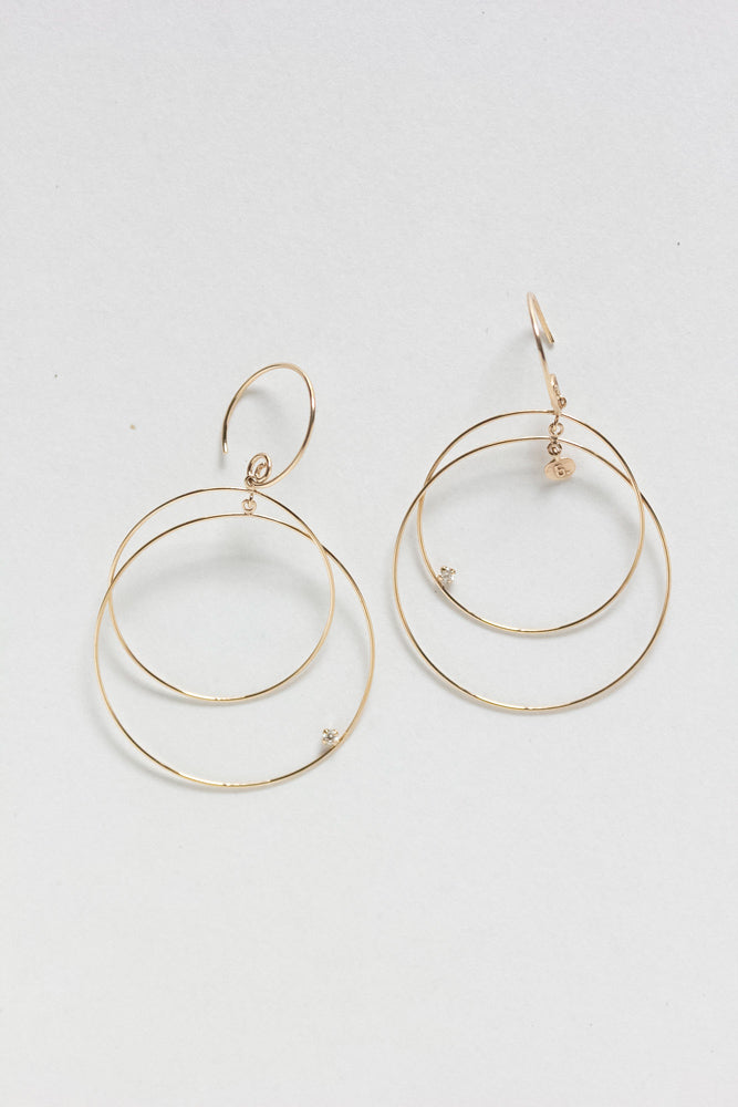 bohem,ボヘム,bohem アクセサリー,ピアス,ゴールド ピアス,10金ピアス,ダイヤモンド,華奢なピアス