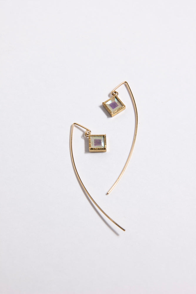 bohem Takaoka lacquerware × bohem mother-of-pearl earrings box