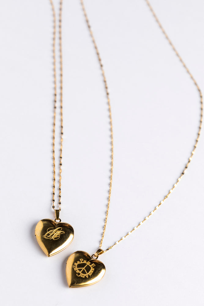 bohem Peace collection LOVEロケットペンダントネックレス