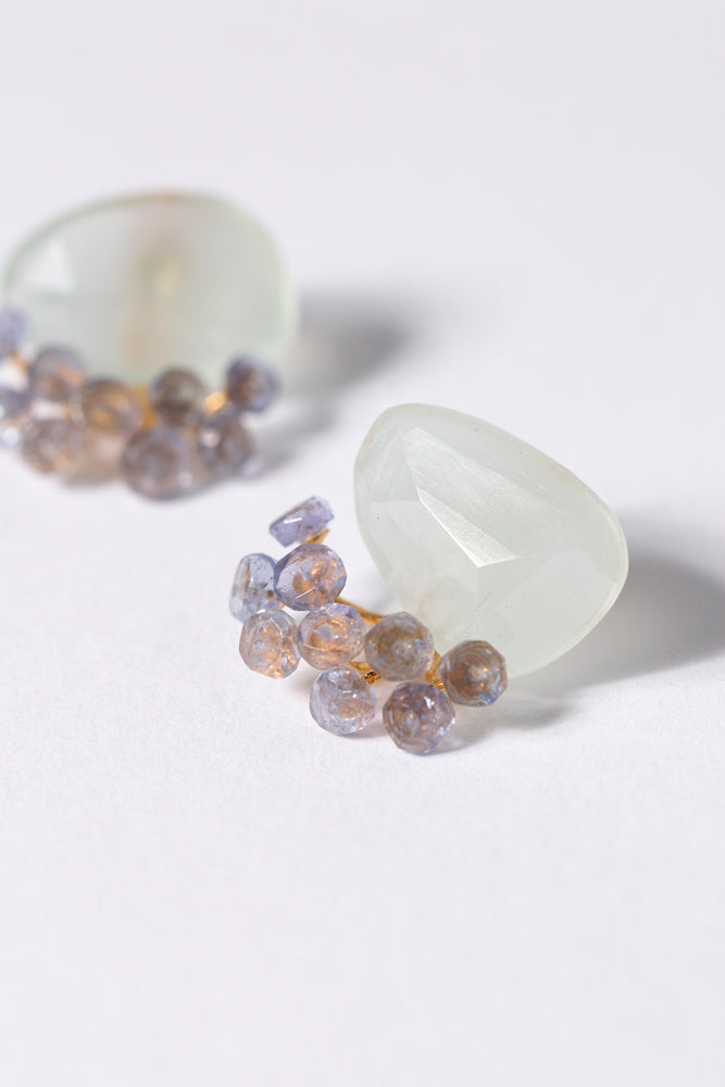 bohem fairy earrings アクアマリン×タンザナイトピアス&イヤリング 