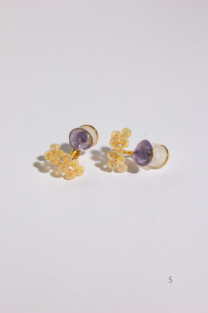 bohem fairy earrings tanzanite x opal earrings & earrings/K10