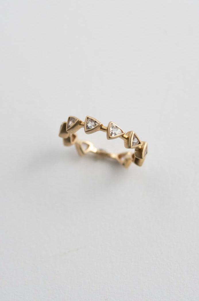 bohem 10th anniversary design ホワイトトパーズリング/K10