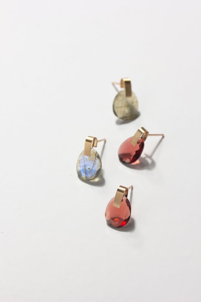 bohem,ボヘム,bohem アクセサリー,ガーネット ピアス,10金 ピアス,ゴールド ピアス