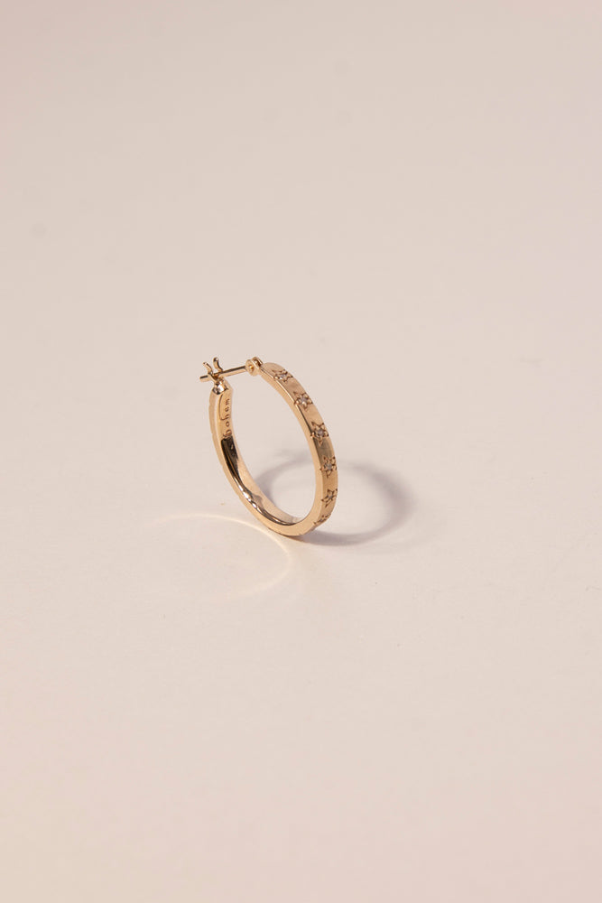 bohem,ボヘム,bohem アクセサリー,スター ピアス,10金,星,ダイヤモンド ピアス,フープピアス