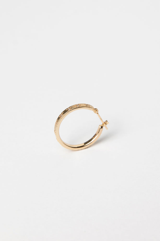 bohem Classic Star collection Star Hoop Earrings/K10