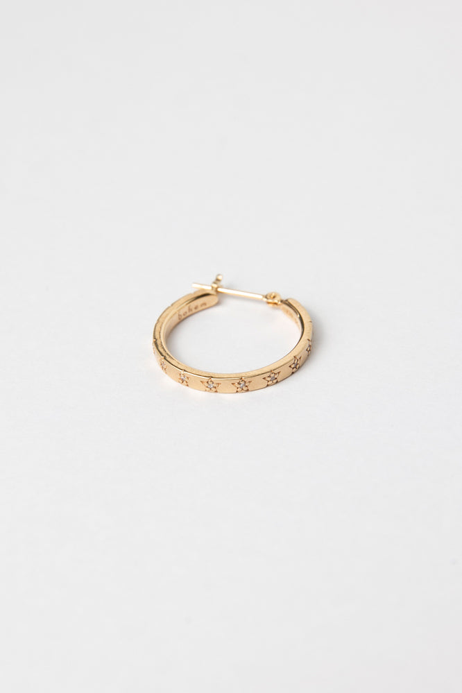 bohem Classic Star collection Star Hoop Earrings/K10