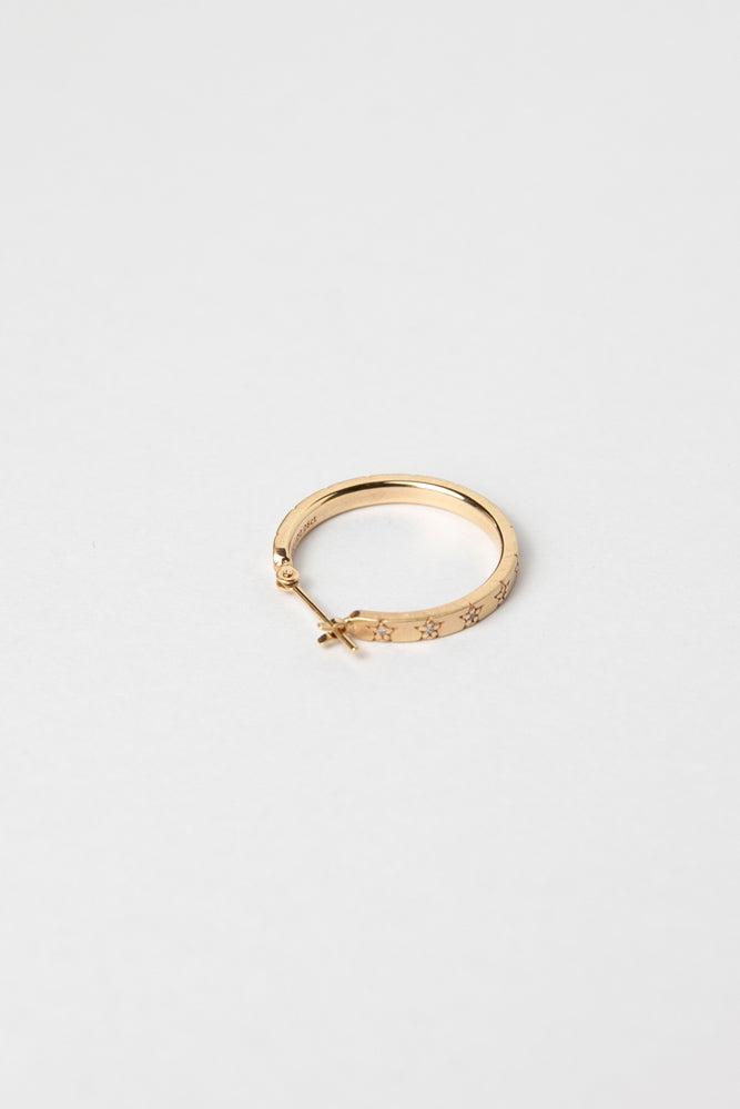 bohem Classic Star collection Star Hoop Earrings/K10